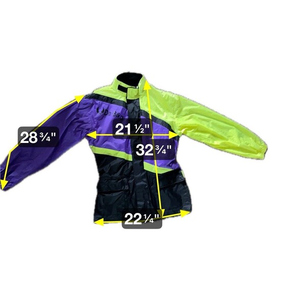 VTG Belstaff Dry Rain Jacket Nylon Moto Retro Purple Neon Storage Fanny Bag Sz L - Picture 9 of 9